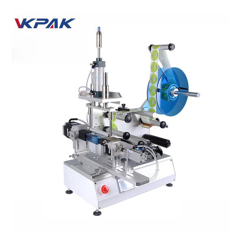 VK-T805 Ημιαυτόματη κυλιόμενη μηχανή ετικετών για τετράγωνο μπουκάλι